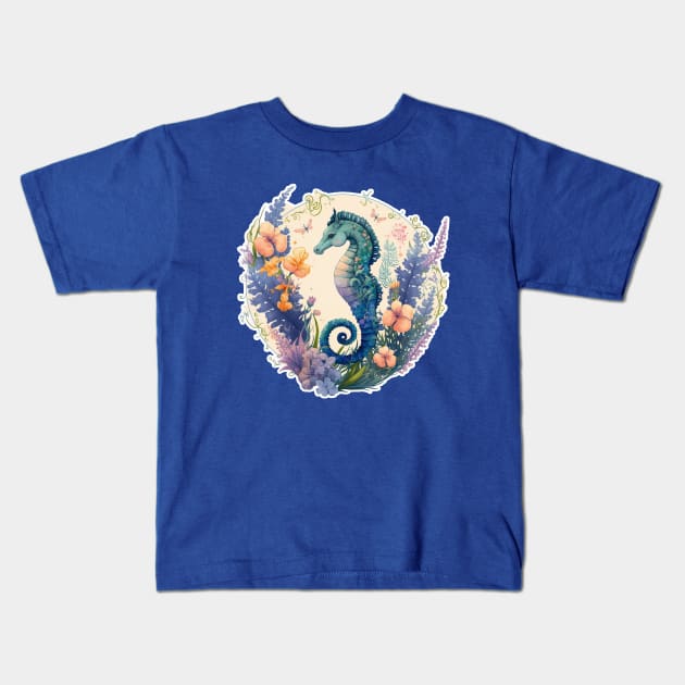 Sea Horse Kids T-Shirt by Zoo state of mind